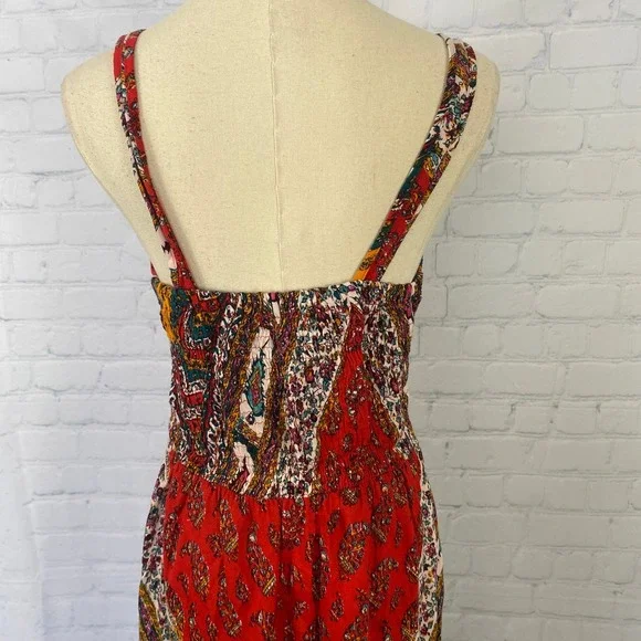 Vintage Y2K Angie Boho Paisley V Neck Maxi Dress Small - Picture 7 of 15